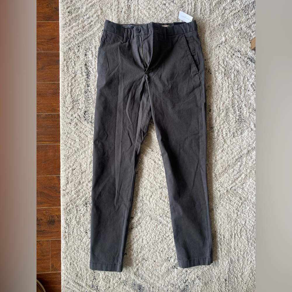 Flint Gray Banana Republic Skinny Lived-In Skinny Chino - NEW with tags